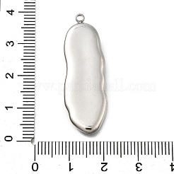 Подвески из натуральной ракушки пауа из нержавеющей стали 304 STAS-Z125-01C-P