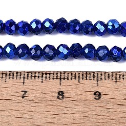 Transparentes perles de verre de galvanoplastie brins&nbsp;EGLA-Q131-01A-01