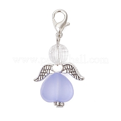 Акриловые подвески в форме сердца ангела HJEW-JM03566-02