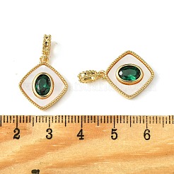 Латунные микро проложить кубического циркония подвески KK-M277-03G