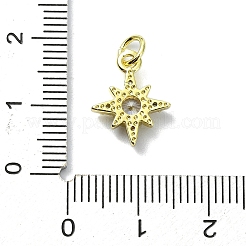 Messing micro pave klar zirkonia charme&nbsp;KK-H475-59G-06