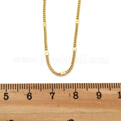 Латунные цепочки панцирного плетения ожерелья для женщин&nbsp;NJEW-D302-18G