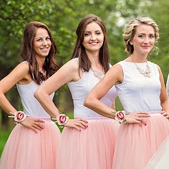 4шт шелковый корсаж на запястье&nbsp;AJEW-CP0001-63