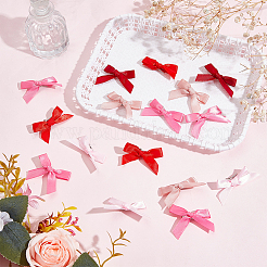 Заколки для волос из полиэстера с бантом из кожи аллигатора AJEW-CP0008-35A