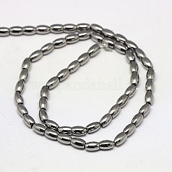 Electroplate non magnetici ematite sintetico fili di perline&nbsp;G-J168-5x3mm-M