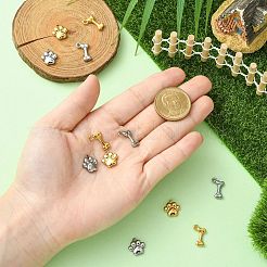 12 шт. 4 стиля подвески из нержавеющей стали 304&nbsp;STAS-CJ0003-19