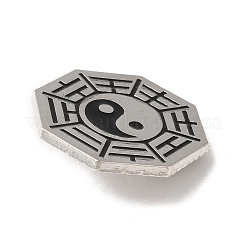 Acht-Diagramm-Taktik mit Broschennadel aus Yin-Yang-Legierung&nbsp;JEWB-K008-02P