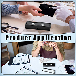 12 шт. прямоугольные акриловые коробки для хранения ожерелий&nbsp;CON-WH0110-59