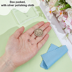 2 шт. 925 серебряных булавки для подвески с бусинами STER-BC0003-32P