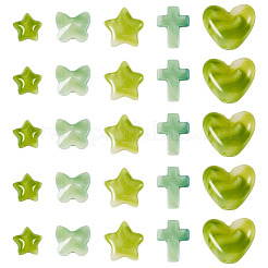 50шт 5 стиля акриловые бусины OACR-TA0003-65