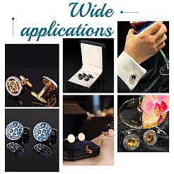 10 шт. 5 стиля латунная пуговица для манжеты BUTT-UN0001-21S