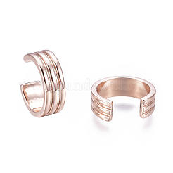 Серьги-манжеты из латуни EJEW-I249-12RG