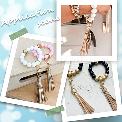 4 шт. подвесные украшения из искусственной кожи&nbsp;AJEW-SC0003-23A