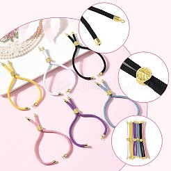 6 шт. 6 цвета нейлоновых шнуров для изготовления браслетов AJEW-FS0001-39