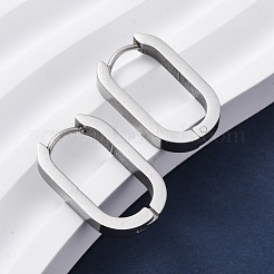 Orecchini a cerchio huggie in acciaio inossidabile 304 anti-ossidazione&nbsp;LS-STAS-S103-21P