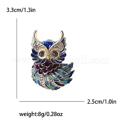 Эмалированная булавка в виде совы&nbsp;LS-PW-WG35F0E-01