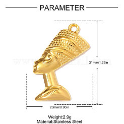 Подвески из нержавеющей стали 304&nbsp;STAS-OY008-38G