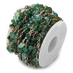 Цепи ручной работы из латуни со стеклянными звеньями CHC-F019-08G