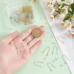 60 шт. 2-х цветные крючки для сережек из нержавеющей стали 316 STAS-UN0051-26