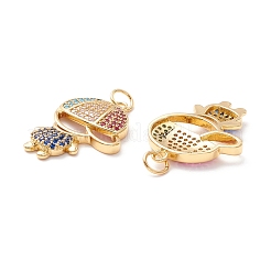 Латунные подвески из микро-паве ZIRC-Z019-39G-NR