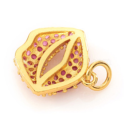 Латунные микро проложить кубического циркония подвески&nbsp;KK-I672-18G-A