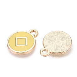Emaille Anhänger Legierung&nbsp;ENAM-Q002-04G-03