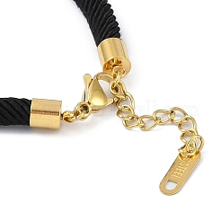 Ионное покрытие (ip) 304 нержавеющая сталь id браслеты для женщин BJEW-K254-20G-01