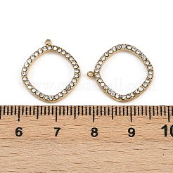 Подвески из нержавеющей стали 304 со стразами STAS-Z154-03G-03