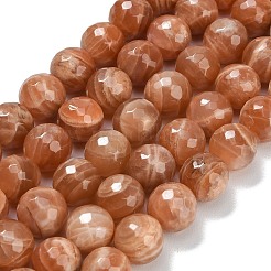 Натуральный Sunstone бисер пряди&nbsp;G-C280-B18-12mm