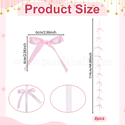 8 шт. бант из полиэстеровой атласной ленты для украшения вечеринки&nbsp;HJEW-OC00324