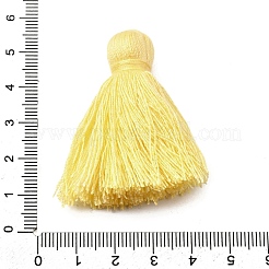 綿のタッセルのペンダント  ライトカーキ  45~48x30~36mm&nbsp;FIND-D303-01D