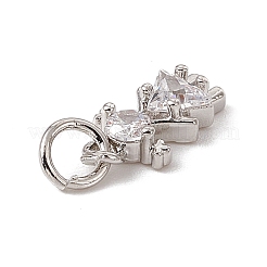 Латунные микро проложить кубического циркония подвески ZIRC-F132-22P