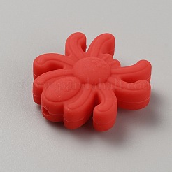Perles focales en silicone écologique de qualité alimentaire araignée&nbsp;SIL-SZC0005-03D