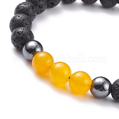Natürliches Malaysien-Jade-Armband (gefärbt)&nbsp;BJEW-JB08144-03