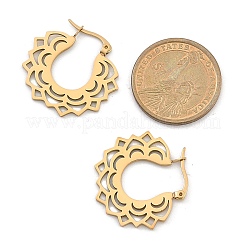 Серьги-гвоздики в форме цветка из нержавеющей стали 304 для женщин EJEW-Q009-03B-G