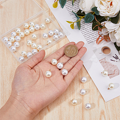 40 шт. 2-х цветные жемчужные пуговицы круглые жемчужные свадебные пуговицы&nbsp;FIND-DC0005-69