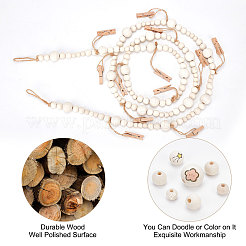 Деревянные гирлянды из бисера AJEW-WH0042-96