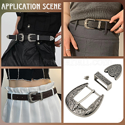 Комплекты пряжек из цинкового сплава для ремней FIND-WH20023-057B