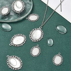 Наборы для изготовления подвески из сплава в форме овального купола своими руками&nbsp;DIY-YW0010-14