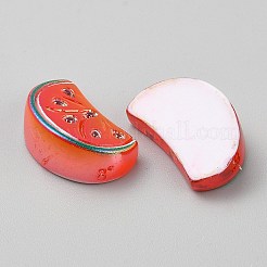 Гальваническое покрытие УФ-лампой непрозрачные фруктовые смоляные кабошоны RESI-CJC0021-18H