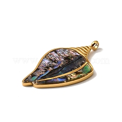 Подвески из натуральной ракушки пауа из нержавеющей стали 304&nbsp;STAS-Z148-02G