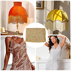 Бахрома с кисточкой из полиэстера DIY-WH0320-56B