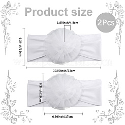 Банты для стульев из полиэстера с цветочным принтом&nbsp;FIND-WH20030-05B