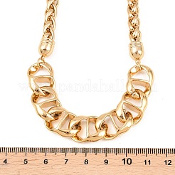 Женские цепочки из нержавеющей стали 304 с витыми овальными звеньями в виде колосьев пшеницы.&nbsp;NJEW-T020-04G