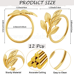 Кольца для салфеток из сплава с рождественской тематикой&nbsp;AJEW-WH20020-134B-G