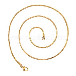 1.5 mm quadratische Schlangenkettenhalsketten aus 304 Edelstahl&nbsp;TW4888-3
