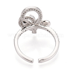 Узел латунный микропаве кубический цирконий чашка колышек закрепка кольца KK-N274-23P