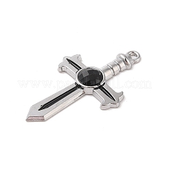 Подвески со стразами из сплава и смолы FIND-M021-01P