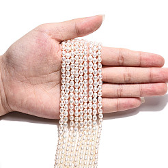 Нити из натурального культивированного пресноводного жемчуга PEAR-N024-04-4AB