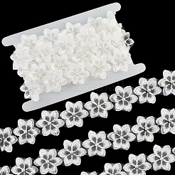 2 ярд цветочной кружевной отделки из полиэстера&nbsp;OCOR-CY0002-69C